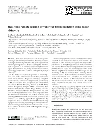 Real-Time Remote Sensing Driven River Basin Modeling Using Radar Altimetry