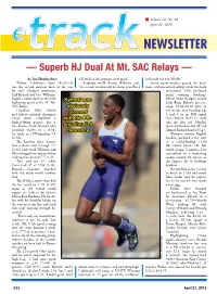 — Superb HJ Dual at Mt. SAC Relays —