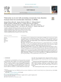 Telmisartan Use in Rats with Preexisting Osteoporotics Bone