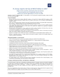 FL Group Reports Net Loss of ISK 67 Billion in 2007