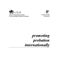 Promoting Probation Internationally