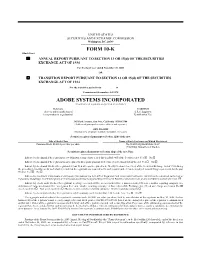 Adobe Systems FY08 Annual Report 10-K
