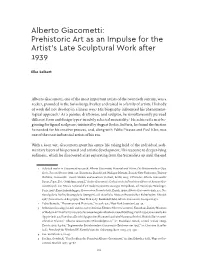 Discovering/Uncovering the Modernity of Prehistory