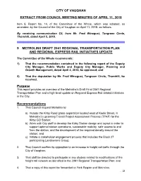 Metrolinx RTP and RER Update