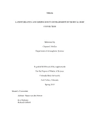 Thesis Latent Heating and Mixing Due to Entrainment In