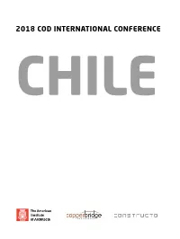 2018 Cod International Conference Chile Table of Contents
