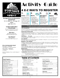 Activity Guide 4 E-Z WAYS to REGISTER 1