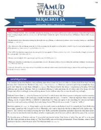 Berachot 5A When You Get up from the Sefer, Look for Something You Have Learned That You Can Live by (Igeret Ramban( NEWSLETTER - WEEK 7 - FEB 23-29, 2020