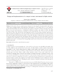 Design and Implementation of a Compact Avionics Instrument for Light Aviation