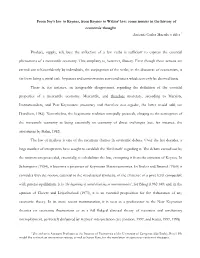 From Say's Law to Keynes, from Keynes to Walras'