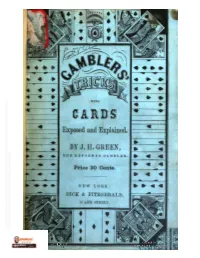 Gambler's Tricks with Cards, Exposed and Explained / by J.H. Green