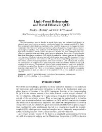 Light-Front Holography and Novel Effects in QCD Stanley J