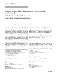 Mutation of Junctophilin Type 2 Associated with Hypertrophic Cardiomyopathy