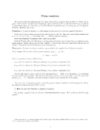 Prime Numbers