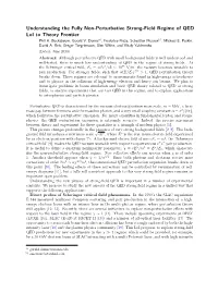 Understanding the Fully Non-Perturbative Strong-Field Regime of QED Loi to Theory Frontier Phil H