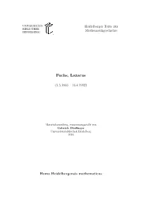 Fuchs, Lazarus