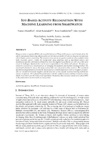 Iot-Based Activity Recognition with Machine Learning from Smartwatch