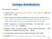 Isotope Distributions