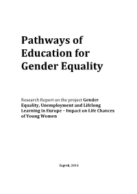 Pathways of Education for Gender Equality