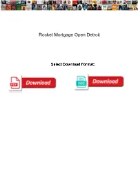 Rocket Mortgage Open Detroit