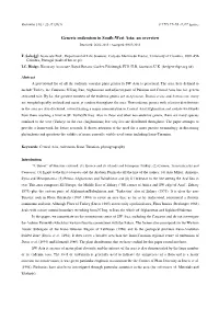 (35-22) 1392( Generic Endemism in South-West Asia: an Overview