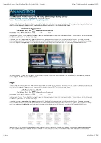 Anandtech.Com - the Macbook Pro Review (13 & 15-Inch)
