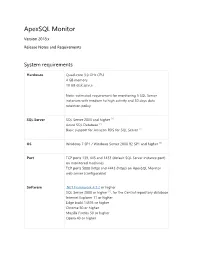 Apexsql Monitor