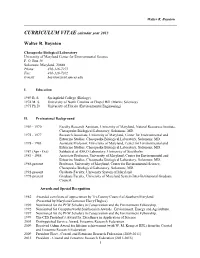 CURRICULUM VITAE Calendar Year 2013