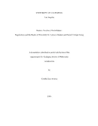 Negotiations and the Realm of Possibility for Latina/O Student and Parent College-Going