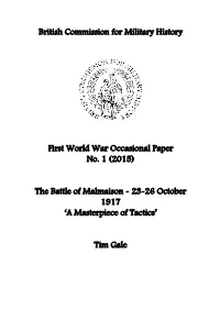 BCMH First World War Occasional Paper