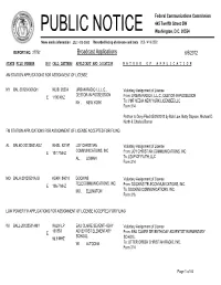 Broadcast Applications 6/5/2012