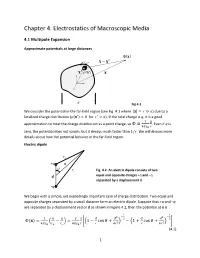 Chapter 4. Electrostatics of Macroscopic Media