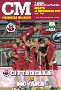 Cittadella Novara Vs