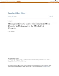 Making the Invisible Visible Post-Traumatic Stress Disorder in Military Art in the 20Th & 21St Centuries