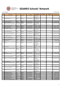 SEAMEO Schools' Network