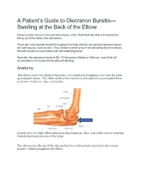 A Patient's Guide to Olecranon Bursitis