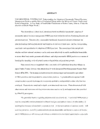 Adoption of Sustainable Natural Resource