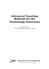 Advanced Teaching Methods for the Technology Classroom