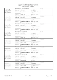 ALLEN COUNTY DISTRICT COURT from 3/1/2021 to 4/30/2021