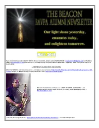 BAVPA Beacon Alumni Newsletter