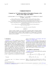 Comments on “Is Condensation-Induced