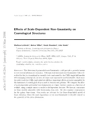 Effects of Scale-Dependent Non-Gaussianity on Cosmological