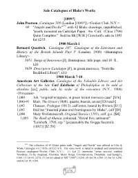 John Pearson, Catalogue