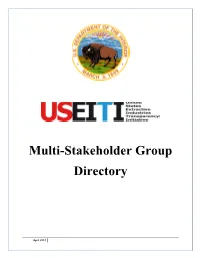 Multi-Stakeholder Group Directory