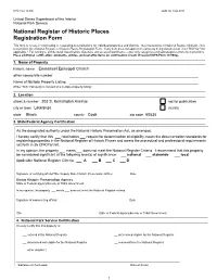 National Register of Historic Places Registration Form