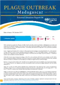 PLAGUE OUTBREAK Madagascar External Situation Report 06