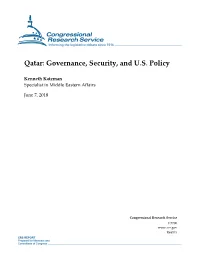 Qatar: Governance, Security, and U.S