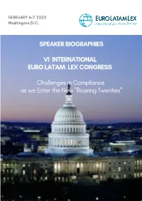 Speaker Biographies