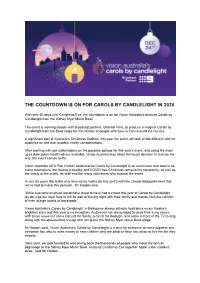 The Countdown Is on for Carols by Candlelight in 2020