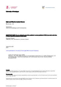 University of Groningen Myth and Ritual in Ancient Greece Bremmer